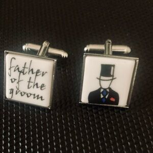 Sterling Silver- Father of the Groom Cufflings